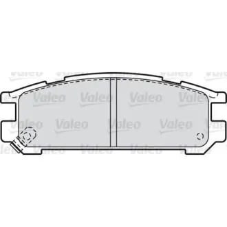 Комплект тормозных колодок, дисковый тормоз VALEO 598828