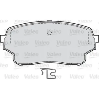 Комплект тормозных колодок, дисковый тормоз VALEO 598878