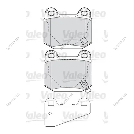 комплект тормозных колодок, дисковый тормоз VALEO 598914 - фото 1