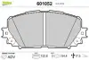 Комплект тормозных колодок, дисковый тормоз VALEO 601052 (фото 1)