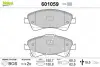 Комплект тормозных колодок, дисковый тормоз VALEO 601059 (фото 1)
