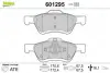Комплект тормозных колодок, дисковый тормоз VALEO 601295 (фото 1)