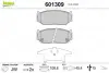 Комплект тормозных колодок, дисковый тормоз VALEO 601309 (фото 1)