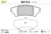 Комплект тормозных колодок, дисковый тормоз VALEO 601312 (фото 1)