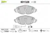 Комплект тормозных колодок, дисковый тормоз VALEO 601328 (фото 1)