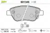 Комплект тормозных колодок, дисковый тормоз VALEO 601346 (фото 1)