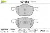 Комплект тормозных колодок, дисковый тормоз VALEO 601368 (фото 1)