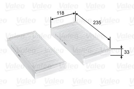 Фільтр салону BMW/MINI 2/Cooper "0,0-2,0 "13>> VALEO 715812