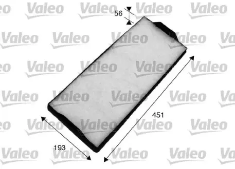 Cabin air filter, element. Фильтр салона, кондиционера, воздушный, элемент VALEO 716018