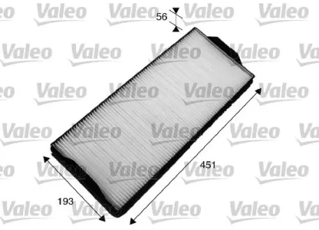 Cabin air filter, element. Фильтр салона, кондиционера, воздушный, элемент VALEO 716019