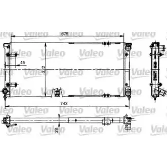 Радиатор Seat Toledo 92-99 1.8 VALEO 730370