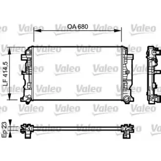 Радиатор воды VALEO 734926