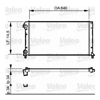 Радіатор охолоджування VALEO 735171