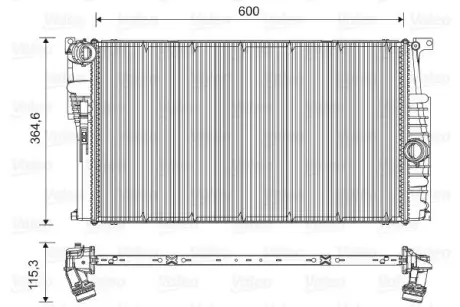 Радіатор охолоджування VALEO 735451