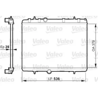 Радиатор охлаждения двигателя VALEO 735608