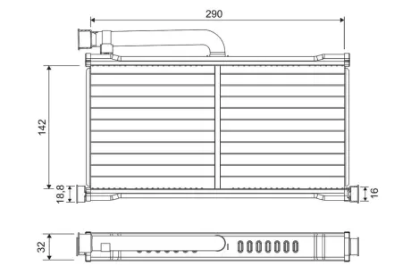 Радіатор пічки VALEO 811570