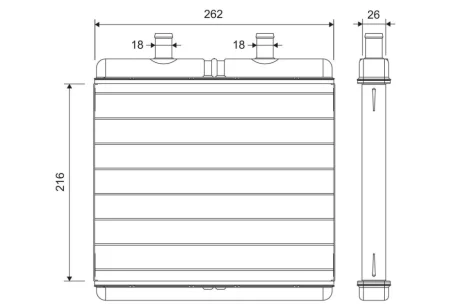 Радіатор обігрівача IVECO DAILY (Valeo) VALEO 811631