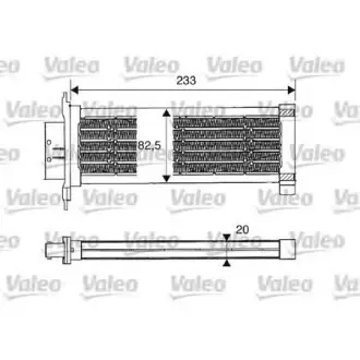 Радіатор пічки VALEO 812235