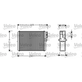 Радіатор обігрівача VOLVO S60/XC70/V70/S80 (Valeo) VALEO 812328