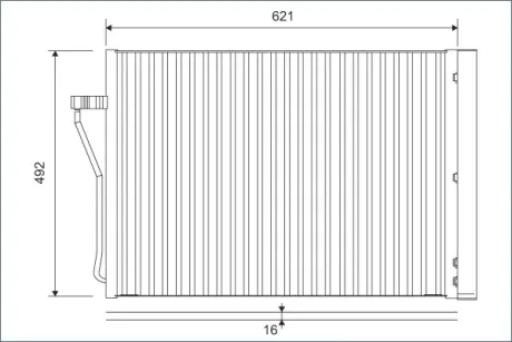 Радіатор кондиціонера BMW 7 (F01/F02/F03/F04) 4.4 05-15 VALEO 812879
