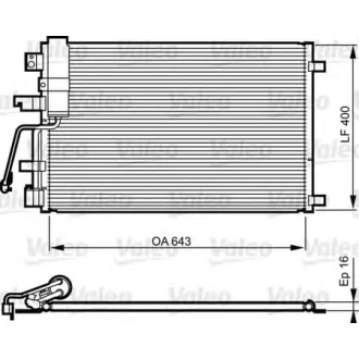 Конденсер кондиціонера VALEO 814010