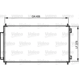 Конденсатор кондиціонера HONDA CR-V (вир-во) VALEO 814232