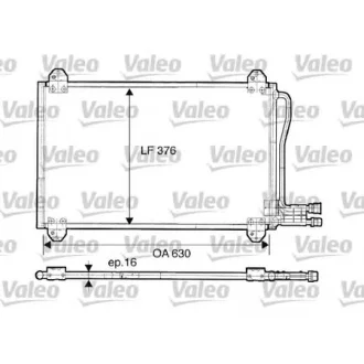 Радіатор кондиціонера Sprinter 95-06 VALEO 816891