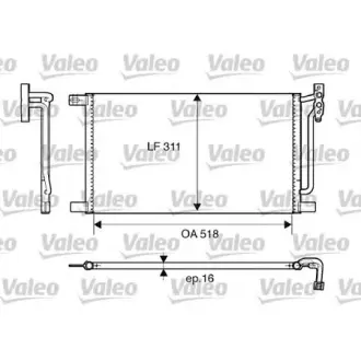 Радіатор кондиціонера BMW X3 (E83) 2.0-3.0 04-11 VALEO 817405