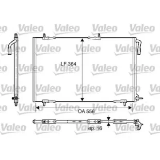 Конденсатор кондицiонера CITROEN 206/206CC/206SW/206+ "09>> VALEO 818000
