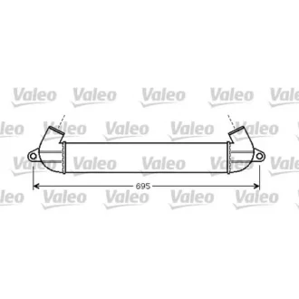 Інтеркулер FIAT DOBLO 1.3D/1.9D 03.01- VALEO 818712