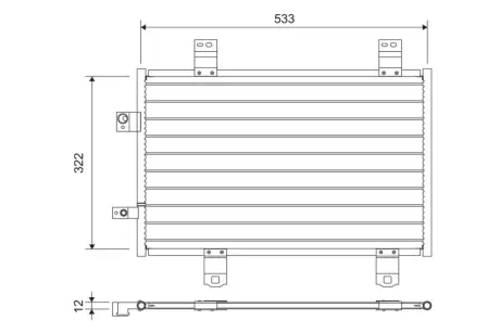 Радіатор кондиціонера Mazda 2/CX-3 1.5-2.0 14- VALEO 822743