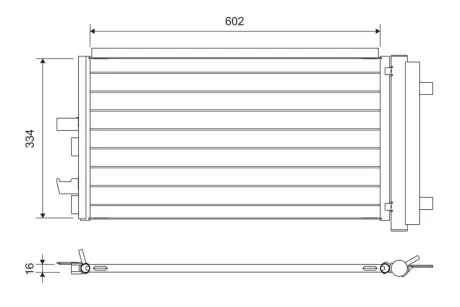 Радіатор кондиціонера AUDI A8/BMW 2 (F45)/X1 (F48)/X2 (F39) 1.5-3.0 14- VALEO 822752