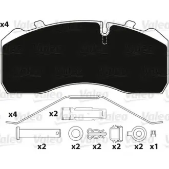 Колодки гальмівні 210,4x92,5x30 VALEO 882204