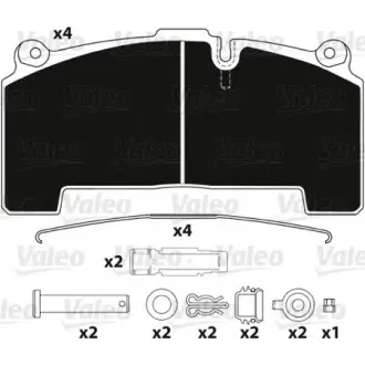 Колодки гальмівні 210,2x107,8x30 VALEO 882209