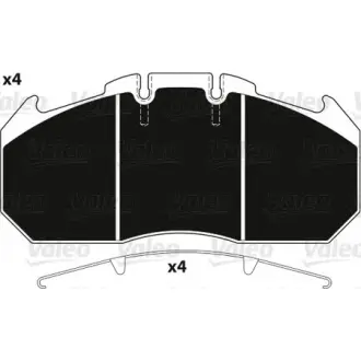 Колодки гальмівні 249,3x117,9x30 VALEO 882226