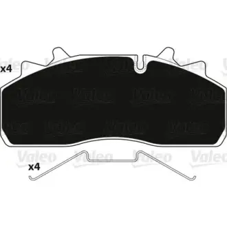 Колодки гальмівні 210,2x79,6x30 VALEO 882228