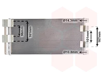 Конденсор кондиціонера LAND ROVER FREELANDER -06 (Van Wezel) VAN WEZEL 02005178