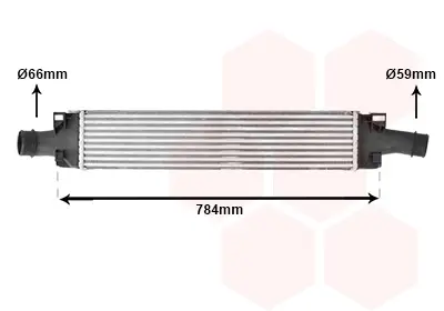 Інтеркулер Audi A4 2.0 TDSi 15+ (Van Wezel) VAN WEZEL 03014707