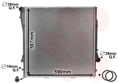 Радіатор BMW X5 4.6/4.8 01- (Van Wezel) VAN WEZEL 06002276 (фото 1)