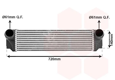 Інтеркулер BMW 5 (F10)/7 (F01/F02/F03/F04) 2.0/3.0D 08- (вир-во Van Wezel) VAN WEZEL 06004376