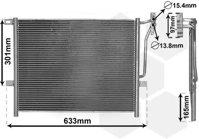 Конденсор кондиціонера BMW 3 E46/E83 NT-D 98-05 (Van Wezel) VAN WEZEL 06005203