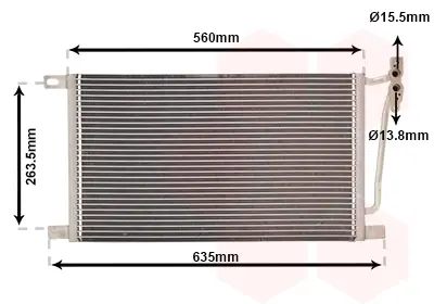 Конденсор кондиціонера BMW 3 E46/ X3 E83 04 > 10 (Van Wezel) VAN WEZEL 06005215