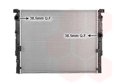 Радіатор охолодження BMW 5 G30/G31 (вир-во Van Wezel) VAN WEZEL 06012753