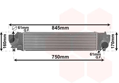 Інтеркулер BMW X1 F48 09/15 > 22 (вир-во Van Wezel) VAN WEZEL 06014702