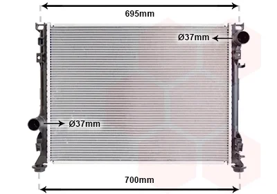 Радіатор CHRY 300C/DODGE MAGNUM 04 (Van Wezel) VAN WEZEL 07002097