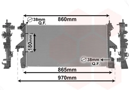Радіатор охолодження CITROEN JUMPER/ FIAT DUCATO/ PEUGEOT BOXER 14+ (Van Wezel) VAN WEZEL 09012704