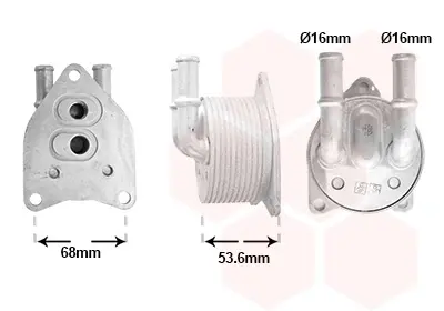 Радиатор масляный CITROEN BERLINGO / PEUGEOT 3008 10/16+ (пр-во Van Wezel) VAN WEZEL 09013708