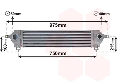 Інтеркулер NISSAN QASHQAI 07>14 (вир-во Van Wezel) VAN WEZEL 13004333