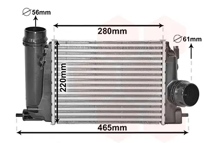 Інтеркулер NISSAN QASHQAI - RENAULT MEGANE (Van Wezel) VAN WEZEL 13014703