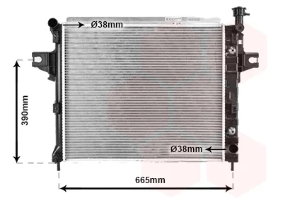 Радіатор охолодження JEEP GRAND CHEROKEE 99>05 (вир-во Van Wezel) VAN WEZEL 21002044